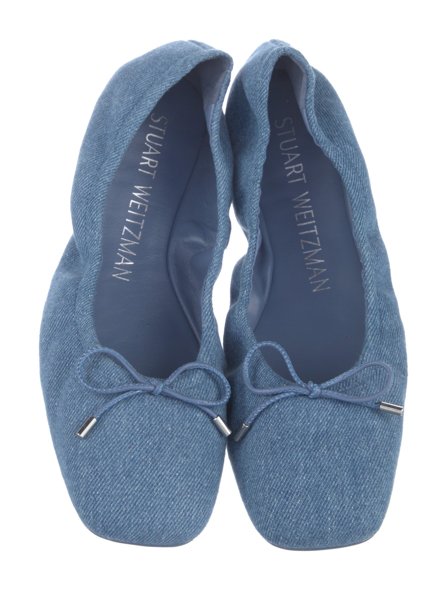Stuart Weitzman Denim Ballet Flats